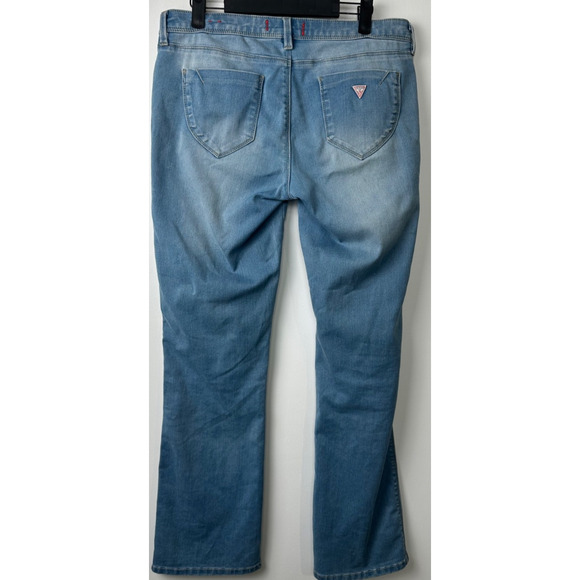 Guess Medium Rise Slim Boot Visha Fit Sz 29 Womens Pre-Owned Jeans Boho Y2K C21 - Picture 3 of 8